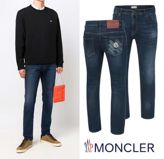 ★융기모★몽클 그레노블 멀티그래픽 융기모 슬림진