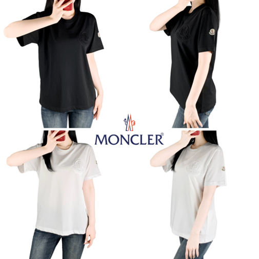 몽클레어 가슴엠보 반팔티